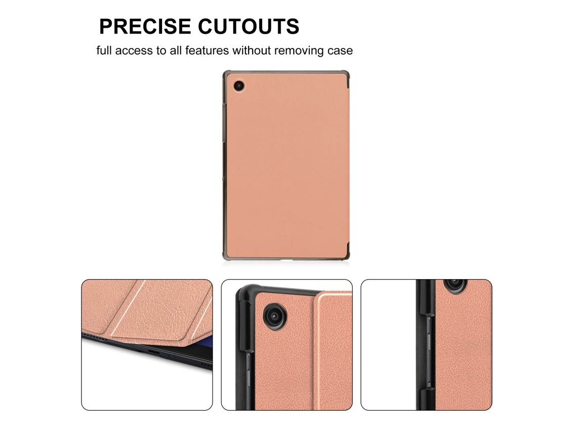 Capa Protetora Para Samsung Galaxy Tab A8 2021 10.5 Polegadas Com Função Auto Sleep Wake E Suporte Triplo
