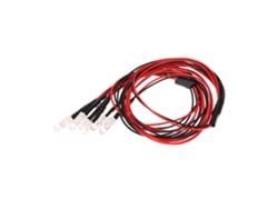 Kit De Luzes Led 6 Para Carros Controle Remoto 1/10 1/8 4wd Off-road Tamiya Axial Scx10 D90 Hpi