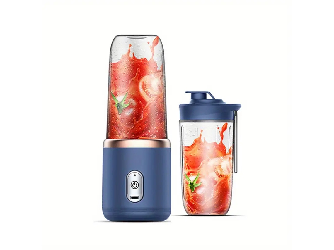 Batidora Portátil Rosa con Vaso – Compacta, Ligera e Ideal para Uso Diario