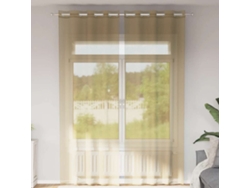 Cortinas De Gasa Con Ojales 2 Uds Arena