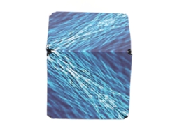 Rompecabezas Magnético Geométrico De Abs Con Forma De Cubo Para Relajación Diaria, Color Azul Marino Con Vetas Blancas.