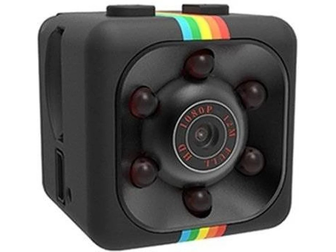 Mini cámara espía 1080P HD Wifi visión nocturna deportiva de bolsillo IP negra Yizhood
