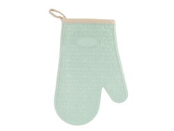 Guante De Horno De Silicona Resistente Al Calor Impermeable Antideslizante Con Forro De Algodón Verde Para Cocina