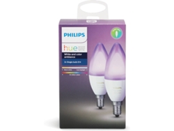 Bombilla PHILIPS HueWCA (E14 - B39 - Blanco y color)