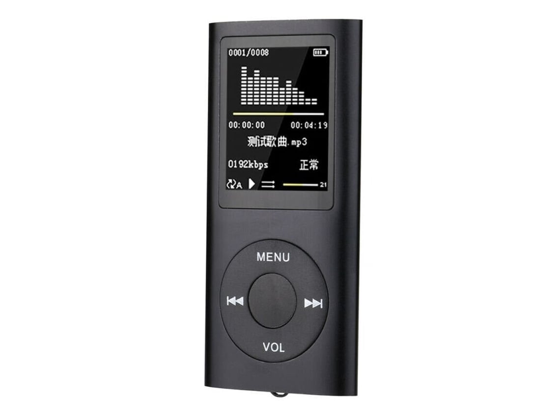 Leitor Mp4 4º Lcd Player Vídeo Rádio Fm Com Cartão Sd / Tfpreto
