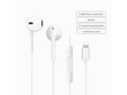 EarPods para iPhone 14/14 Plus Digitallab (micrófono intraaural con cancelación de ruido, color blanco)