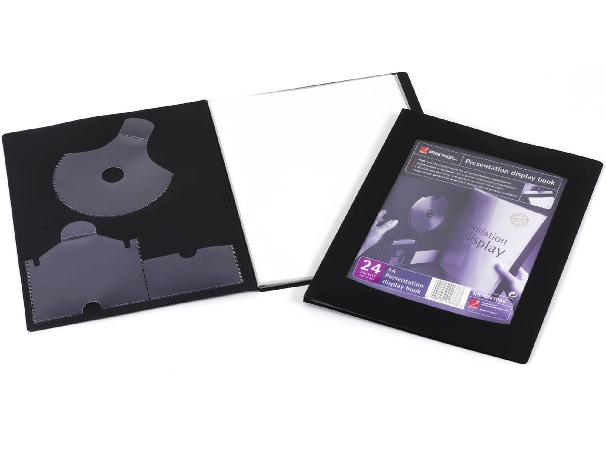 Portafolio REXEL Negro (A4)