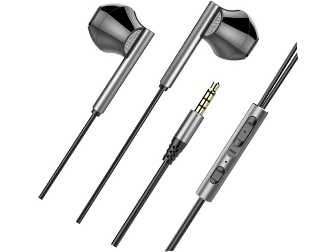 Auriculares Para Juegos Con Cable, Micrófono Metálico Y Potentes Graves.