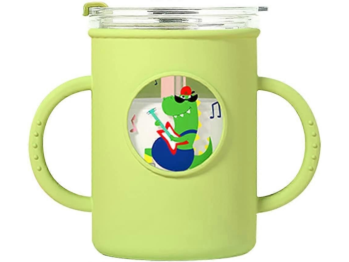 Vasos para bebés con boquilla fácil de succionar, resistentes a derrames, con tapa y pajita