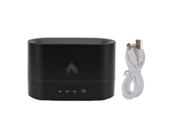 MEOIRUERY Humidificador 250ml Difusor Aromático con Luz de Llama y USB para Hogar