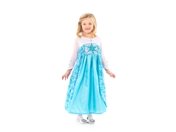 Vestido de Princesa Pequeñas Aventuras, Princesa de Hielo, Tallas 5-7, Disfraz