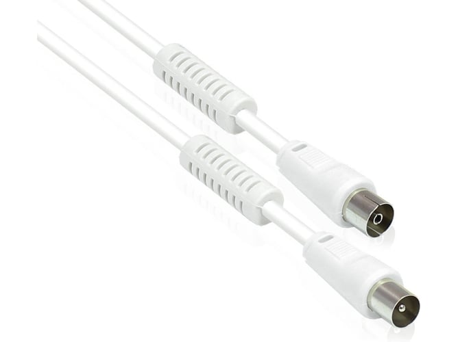Cable de Antena ALCASA (Coaxial - 15 m - Blanco)