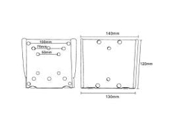 Kit de montaje para televisores LCD/plasma Negro Tamaño de pantalla 33 61cm (13 61,00 En línea (montaje en pared)