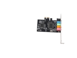 Tarjeta De Sonido Pci Express X1 De 5.1 Canales Con Chip Cmi8738 Y Cd De Accesorios.