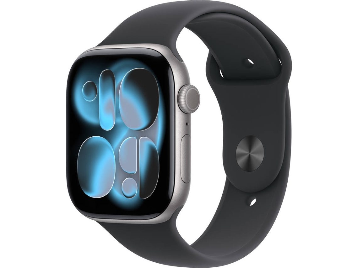  APPLE Watch Series 11 GPS + Cellular 46 mm Gris Espacial Aluminio con Correa Deportiva Negro (Tamaño S/M)