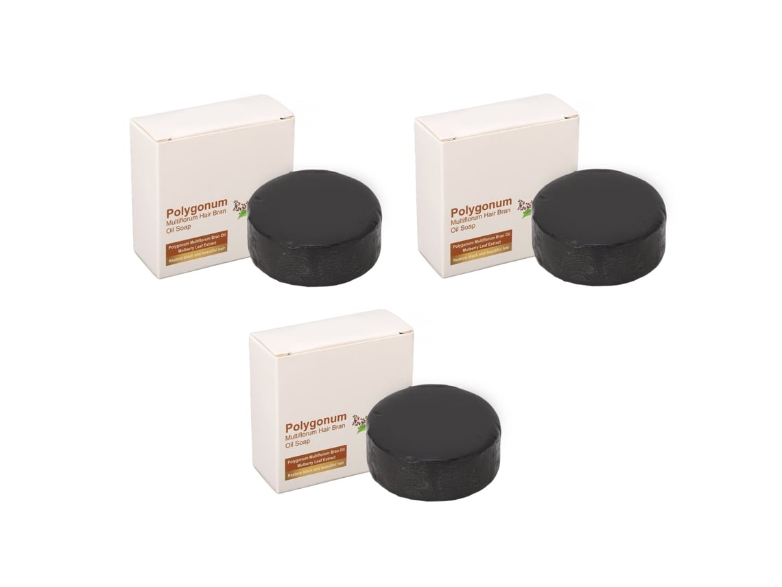 3pcs Jabón Shampoo Para Oscurecer El Cabello Jabón Suave Para Limpieza Cabello Seco Dañado Teñido Rizoso