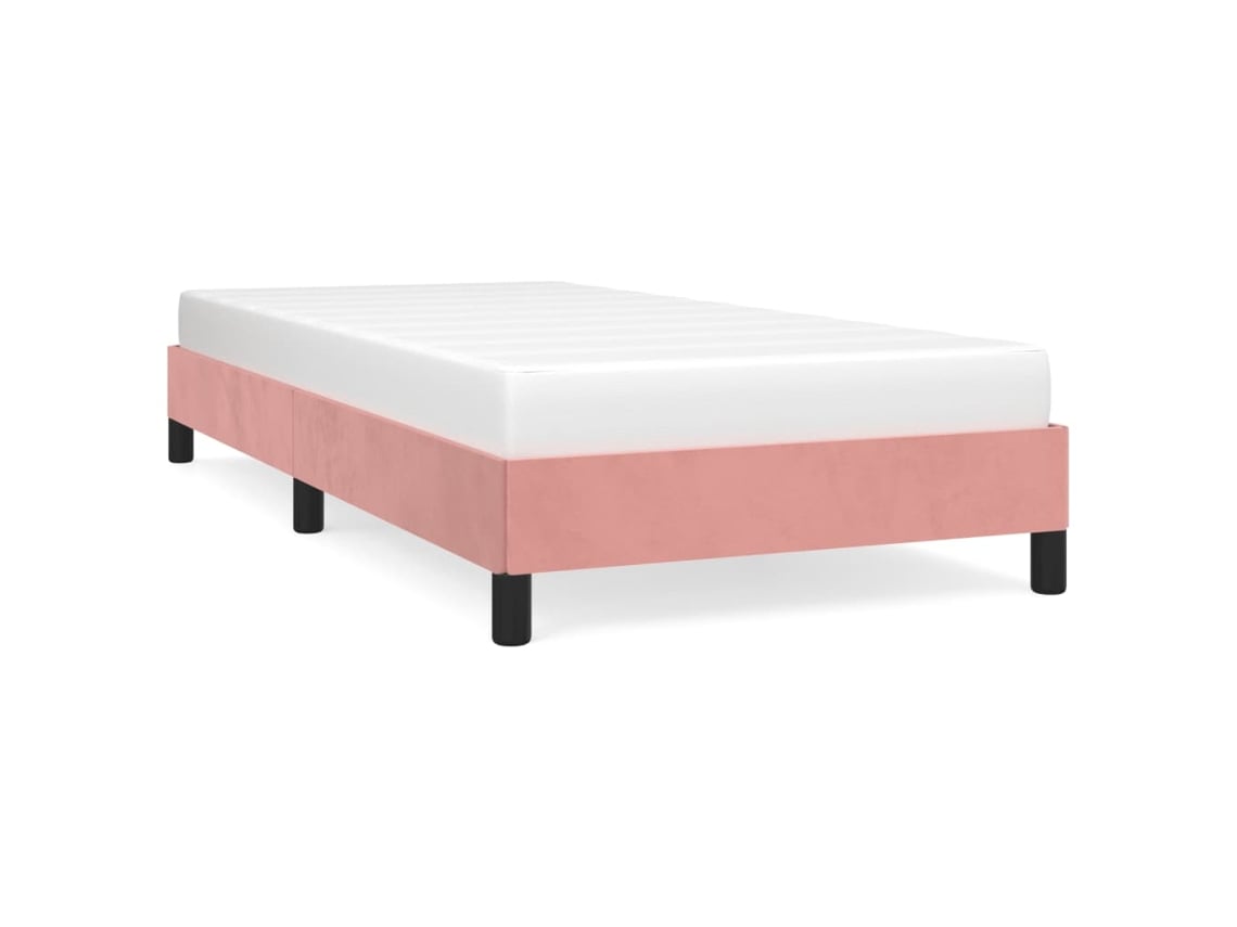 Maison Exclusive - Estructura De Cama Sin Colchón Terciopelo Rosa 90x190 Cm