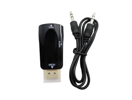 Adaptador HDMI compatible a VGA hembra, convertidor de Cable de Audio FHD para PC, portátil, TV Box, proyector de pantalla de ordenador