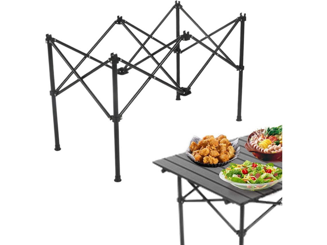 Patas De Mesa Plegables Ajustables Para Camping - Base De Escritorio Plegable De Metal