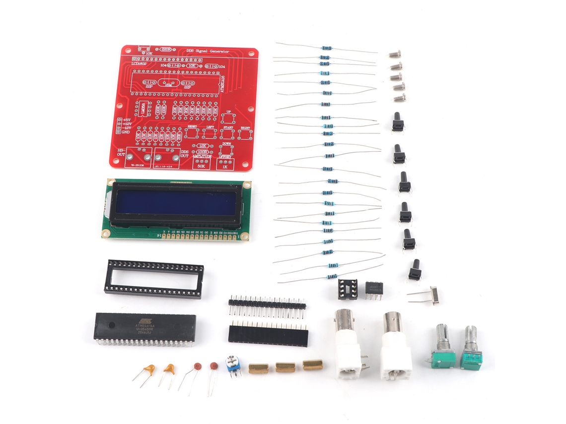 Módulo Generador De Señal Dds Para Kit De Bricolaje, Función De Onda Sinusoidal, Triangular Y Cuadrada, Frecuencia Ajustable De 1 A 65535 Hz (1/2/4/8 Mhz).
