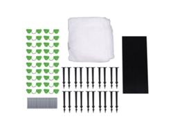 Kit de arco de fibra de vidrio para invernadero, ideal para bancales elevados, soportes para jardín o proyectos de bricolaje, con malla protectora para plantas (sin marca).