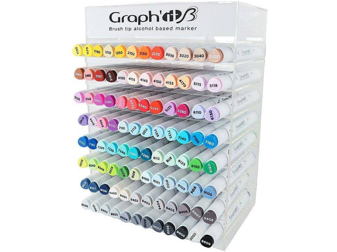 Set 96 Marcadores + Soporte de Exibición GRAPH'IT Brush & Extra Fine 0.5 mm