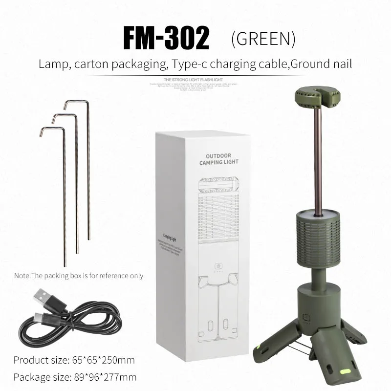 Linterna de camping retráctil (verde) - Recargable - Magnética - Luz de emergencia para reparaciones de automóviles - Linterna LED
