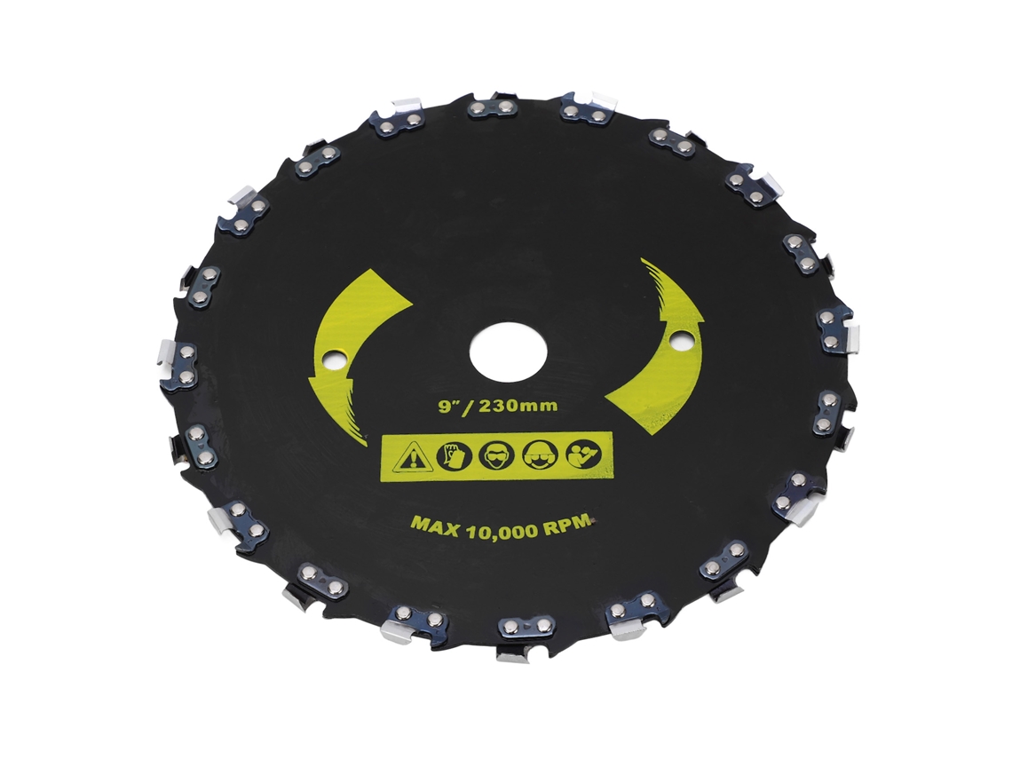 Hoja De Motosierra De 9 Pulgadas Y 20 Dientes, De Ángulo Recto, Para Madera Y Plástico, Fabricada En Acero Y Aluminio.