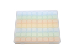 Mini Caja De Almacenamiento Para Piezas De Reparación Electrónica 56 Compartimentos, 4 Colores Luz Dourada