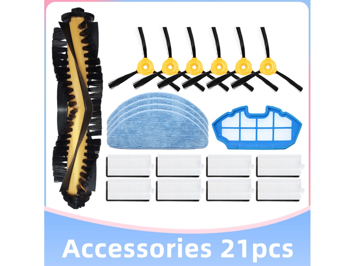Reemplazo de paño de mopa con filtro Hepa de Cepillo principal y lateral para Ecovacs Deebot N79 N79S N79C Aspiradora Robótica Kits de accesorios