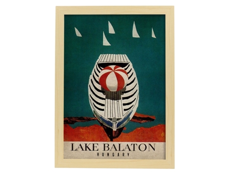 Poster NACNIC Vintage de Lago Balaton