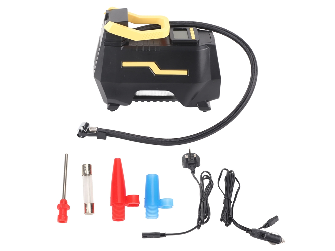 2026velora-bomba De Aire Portátil 12v Para Neumáticos Con Compresor De Doble Cilindro Y Luz Led 110‑240v Plug Uk