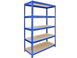 Estantería metálica Metashelves Q Rax 5 azul 120 x 50 x 180 cm Monstershop