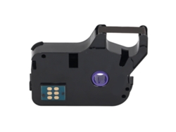 Cinta de etiquetado para máquinas Supvan TP60i, 66i, 60a y 66a, 100 m, impermeable, adhesiva, impresión en negro transparente