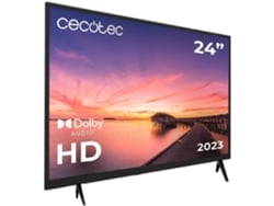 Televisor LED Cecotec 24” con resolución HD, sistema Dolby y memoria flash.