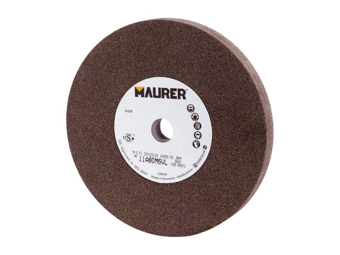 Muela MAURER Corindon 200x25x20 mm Grano 60
