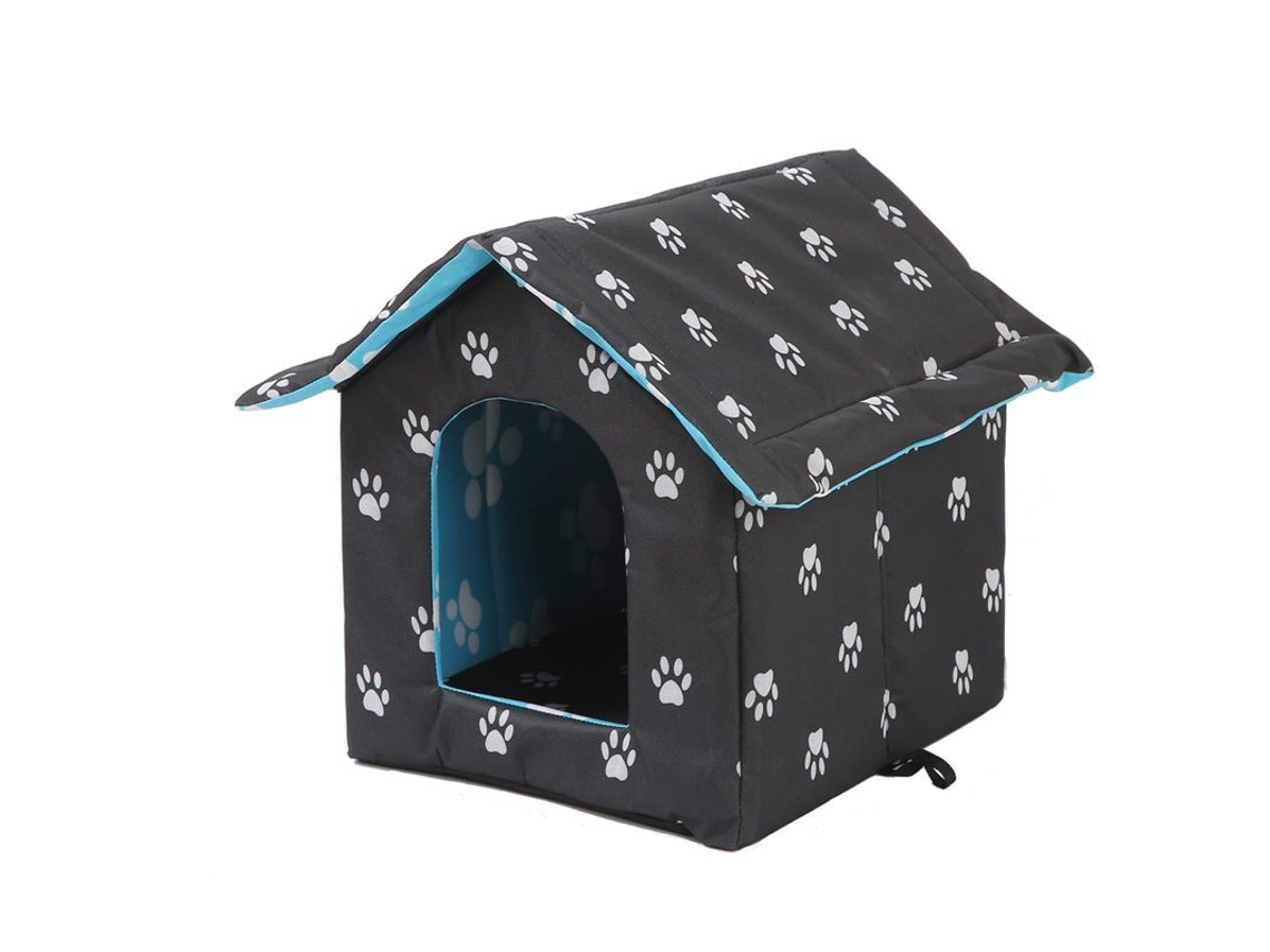 2026-casas Para Gatos Al Aire Libre, Refugios Impermeables Para Gatos Salvajes Y Perros Pequeños (negro)