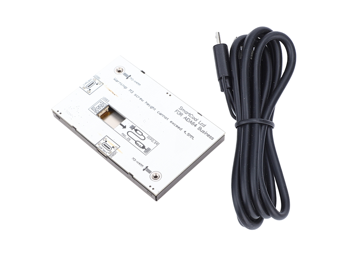 Pantalla Ips Usb 3.5 Pulgadas Mini Monitor Secundario Para Rpi Vista Ángulo Completo Ahorro Energía Multitema