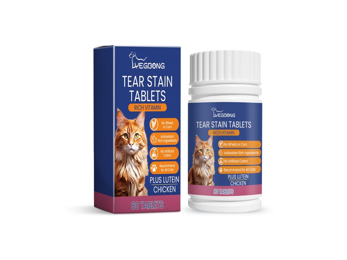 Pastillas para eliminar las manchas de lágrimas en los gatos
