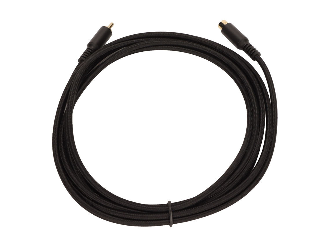 Cabo De Extensão Rca Macho Para Fêmea Analógico Digital Av Coaxial Para Hdtv Dvd Subwoofer 1.8m