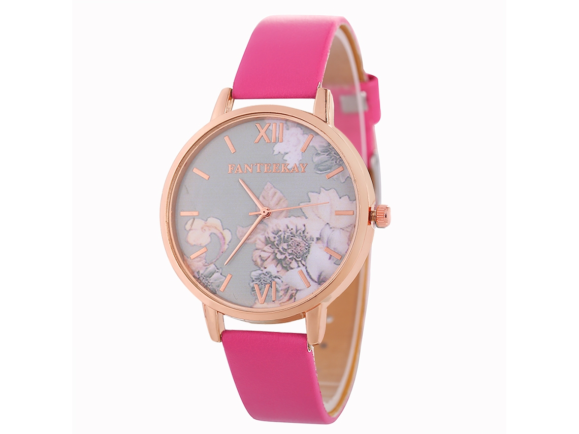 Conjunto De Reloj Elite Para Mujer, Ideal Para El Tiempo Libre Y Los Negocios, Perfecto Para Regalar (rojo Y Rosa).