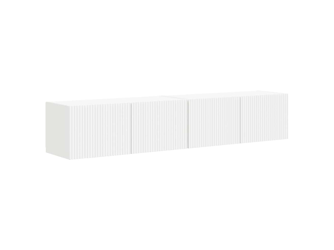 2 soportes para TV | Mueble para TV | Mueble para TV de pared blanco 60 x 31 x 29,5 cm