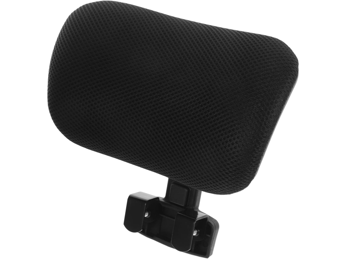 Reposacabezas Ajustable Para Silla De Oficina, Reposacabezas Ergonómico De Plástico Y Nailon, Negro.