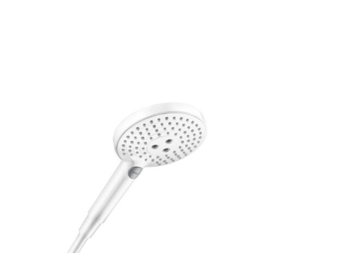 Ducha de mano Raindance Select S 120 3 chorros EcoSmart, 26531, Color: blanco mate HANSGROHE