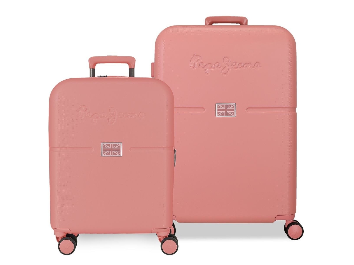 Pepe Jeans Juego De Maletas Abs Rígida Rosa