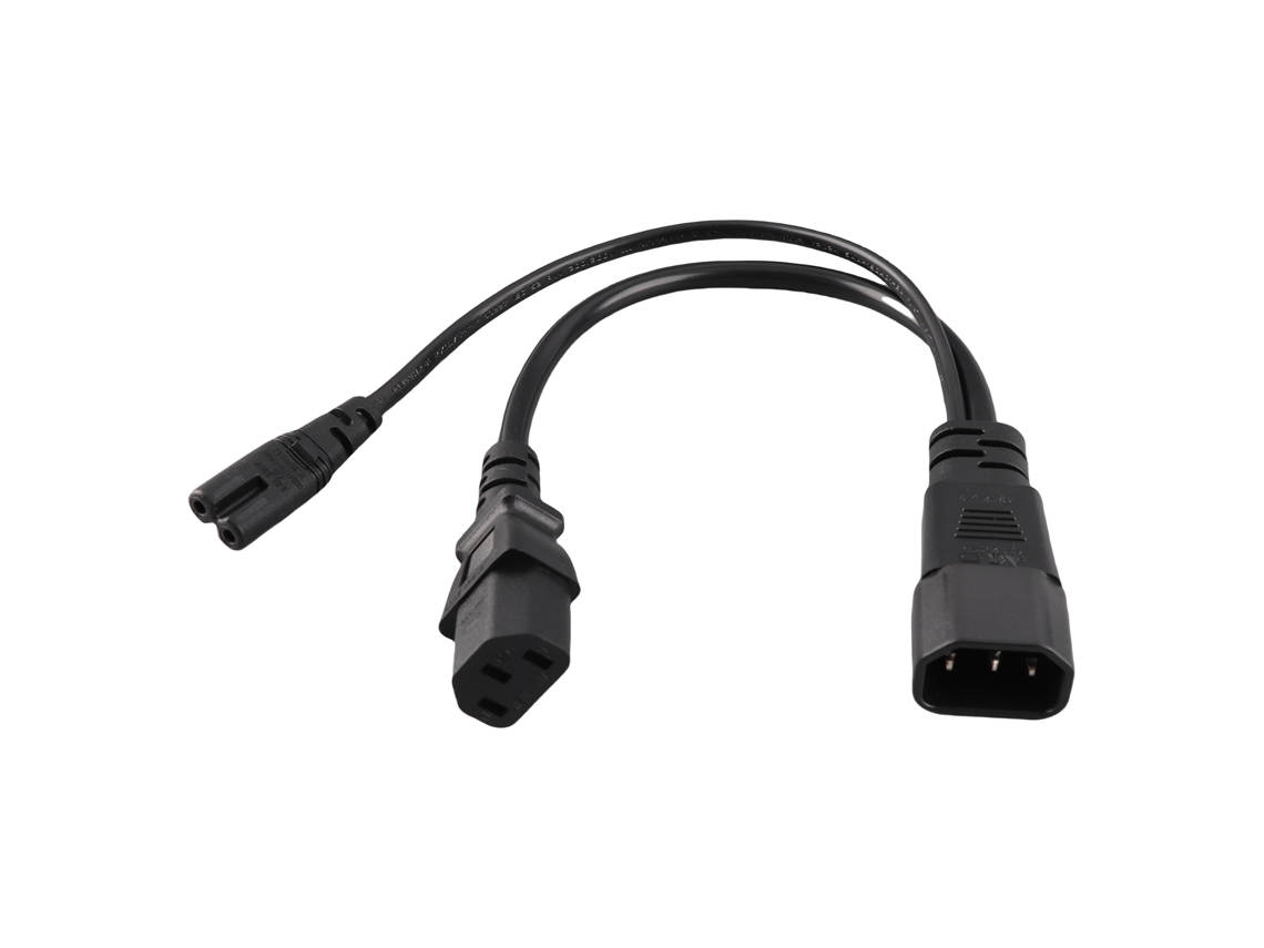 Cable De Alimentación Impermeable Iec320 C14 Macho A C13 C7 Hembra, 10 A 250 V, 32 Cm, Para Proyectores.
