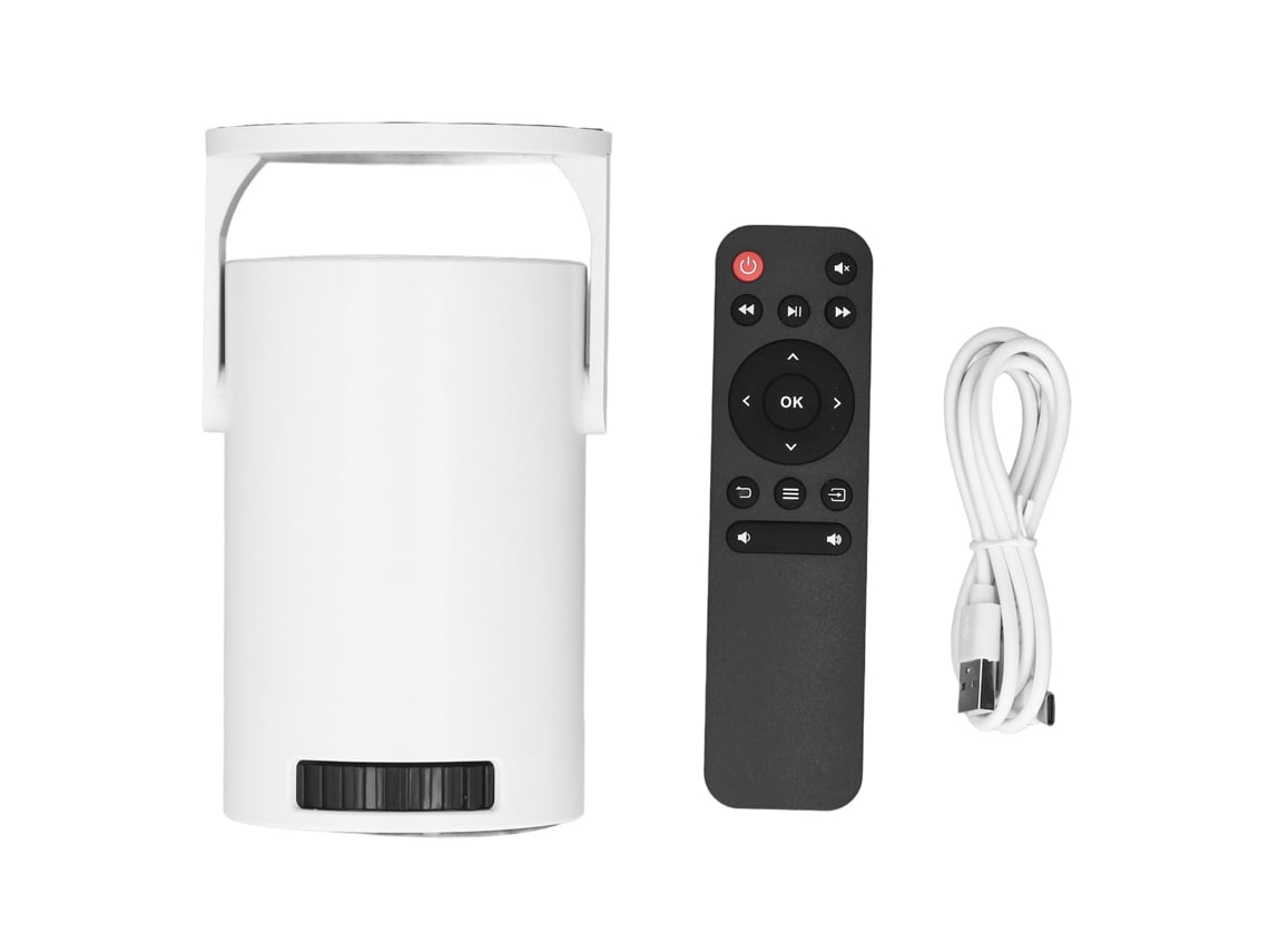 Projetor Portátil Smart Com Android 12.0 2.4g Sem Fio 1080p Controle Remoto Giratório 180° Para Home Theater