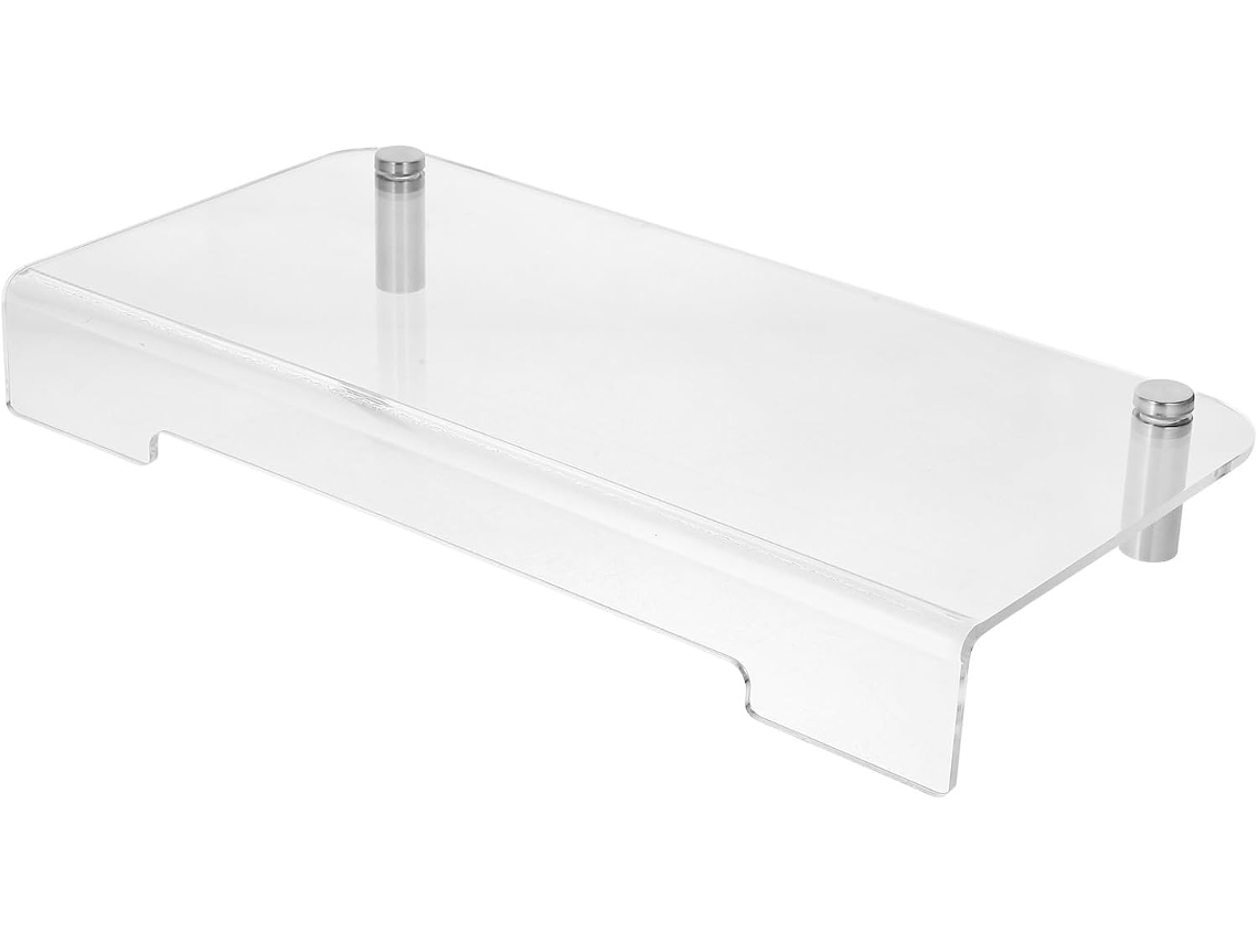 Soporte De Escritorio Para Monitor De Acrílico Y Metal De 40x20x5 Cm