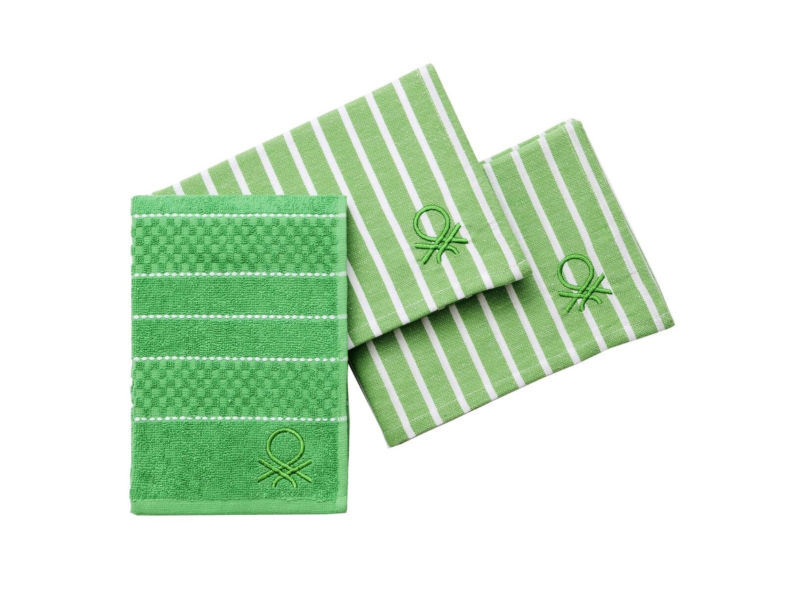 Servilletas BENETTON RAINBOW BE Verde 3 Piezas