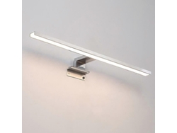 Rebe-lámpara Espejo Baño Led 40cm 7w 700lm 230v Aluminio Ip44 Estilo Europeo Simple Montaje Flexible 3 En 1